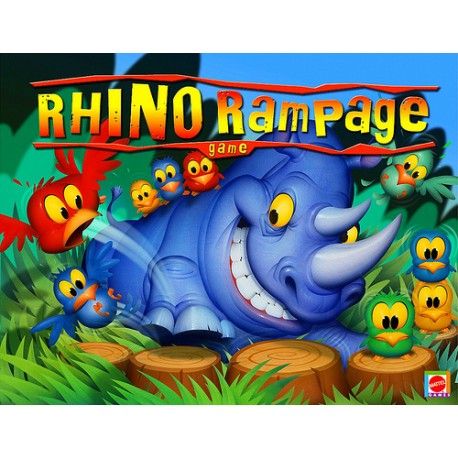Gra Rhino Rampage Szalony Nosorożec Mattel